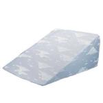 Product Photo: Milliken Medical Bed Wedge with Blue Cloud Fabric 24" x 24" x 12", 26° Lift, Covered in a Cotton/polyester Fabric
